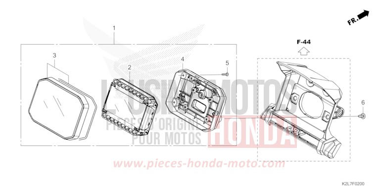 METER (ADV350AN,P,R) for ADV 350 PEARL FALCON GRAY (NHC61) from 2024
